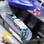 Music Boat Track Toy Set: Educational Fun with Cars, Planes, and Lighting