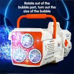 Fully Automatic 60-Hole Electronic Bubble Gun: Bubbly Fun for Children's Gifts