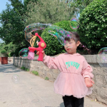 Bubble-in-Bubble Gun Machine: Electric Outdoor Fun for Kids