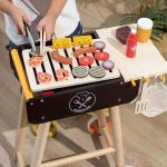 Backyard BBQ Adventure: Wooden Simulation Toy BBQ Set for Kids