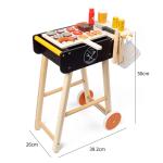 Backyard BBQ Adventure: Wooden Simulation Toy BBQ Set for Kids