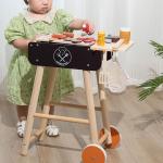 Backyard BBQ Adventure: Wooden Simulation Toy BBQ Set for Kids