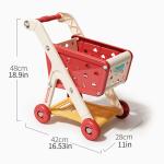 Shop and Play: Kids' Shopping Cart Toy with Fruit Cutting and Kitchen Playset