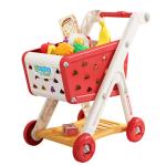 Shop and Play: Kids' Shopping Cart Toy with Fruit Cutting and Kitchen Playset