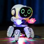 Cute 6-Claw LED Light Musical Dancing Robot: A Kid's Educational Delight!