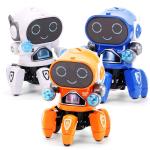 Cute 6-Claw LED Light Musical Dancing Robot: A Kid's Educational Delight!