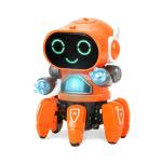 Cute 6-Claw LED Light Musical Dancing Robot: A Kid's Educational Delight!