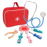 Healing Adventures: Wooden Pretend Play Doctor Educational Toy Set