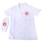 Doctor's Short-Sleeved Nurse Costume for Kids