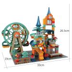 Marble Run Castle: Building Blocks and Car Action Figures Educational Toy Set