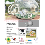 3m Giant Inflatable Crystal Igloo: Kids' Party Balloons Fun House!