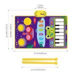 2-in-1 Musical Playmat: Piano Keyboard & Jazz Drum Fun for Kids!