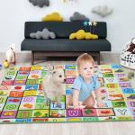 Double-Sided Educational Baby Play Mat - 180x120cm