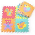 Number Animal Pattern Baby Play Mat - 10Pcs/set