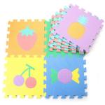 Number Animal Pattern Baby Play Mat - 10Pcs/set