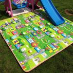 Double-Sided Cartoon Baby Play Mat - 200x180cm