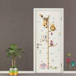 Adorable Cartoon Animals Height Measure Wall Sticker