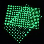 Glowing Luminous 3D Stars Dots Wall Sticker