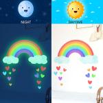 Rainbow Luminous Wall Stickers - Glow In The Dark