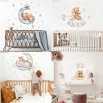 Elephant Giraffe Wall Stickers - Adorable Kids' Room Decor