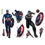 Superhero Adventures Wall Stickers - Spiderman, Captain America, Hulk