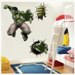 Superhero Adventures Wall Stickers - Spiderman, Captain America, Hulk