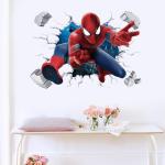 Superhero Adventures Wall Stickers - Spiderman, Captain America, Hulk