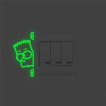 Glow-in-the-Dark Boy Switch Stickers - Kids' Room Decals