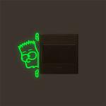 Glow-in-the-Dark Boy Switch Stickers - Kids' Room Decals