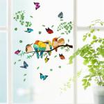 Whimsical Tree Branch Bird Stickers