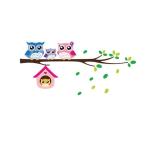 Owl Family on Tree Wall Stickers - Kids' Rooms and Nursery Decor