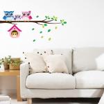 Owl Family on Tree Wall Stickers - Kids' Rooms and Nursery Decor