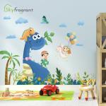 Dinosaur Wall Stickers for Boys' Room and Kids' Bedroom Decor