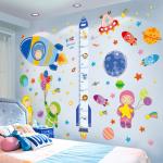 Rocket Height Measure Wall Stickers