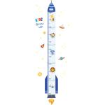 Rocket Height Measure Wall Stickers