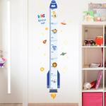 Rocket Height Measure Wall Stickers