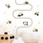 Urban Car Wall Stickers - Cute Watercolor Nursery Decals