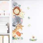 Nordic Cartoon Animals Wall Stickers - Kids' Room Decoration