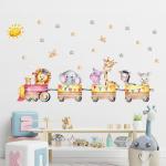 Nordic Cartoon Animals Wall Stickers - Kids' Room Decoration