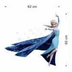 Elsa Queen Snowflakes Wall Stickers for Kids' Room Decor