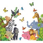 Animal-themed Children's Room Wall Stickers