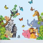 Animal-themed Children's Room Wall Stickers