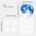 Glowing in the Dark Stars Wall Stickers - Luminous Earth and Celestial Decor