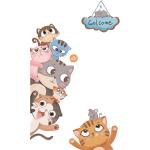 Whimsical Cartoon Animals Wall Stickers - DIY Lion, Fox, Giraffe Decals