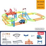 Race Tracks for Boys: Construction Vehicle Flexible Track Set