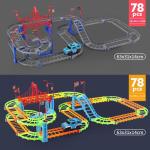 Race Tracks for Boys: Construction Vehicle Flexible Track Set