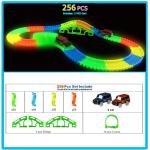 Race Tracker Glow Set - 5 LED Light Track Car with Flexible Design