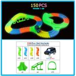 Race Tracker Glow Set - 5 LED Light Track Car with Flexible Design