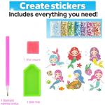 Creative Sparkle: Kids' Diamond Gem Art Kit with 12 Stickers