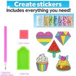 Creative Sparkle: Kids' Diamond Gem Art Kit with 12 Stickers